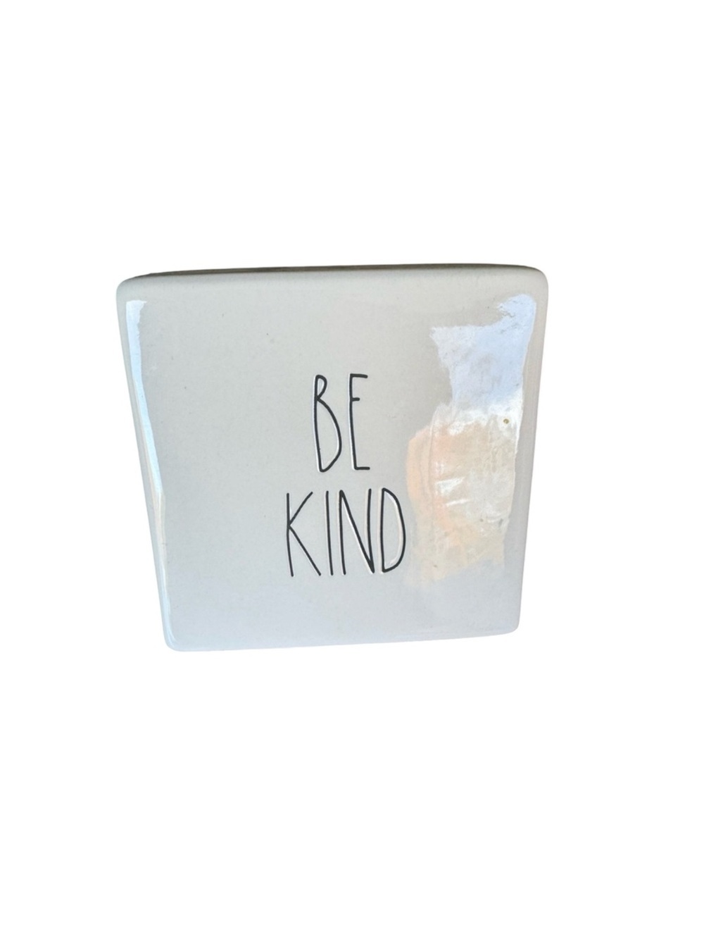 Rae Dunn Stay Humble Be Kind Ceramic Paperweight Artisan Collection